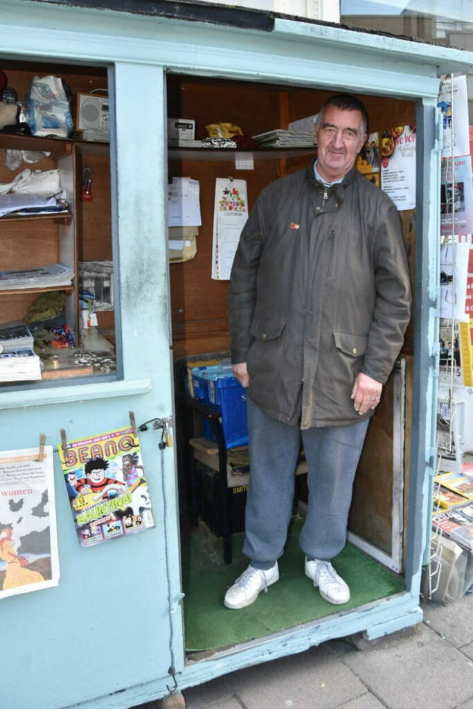 Paul Saxton in his shop
